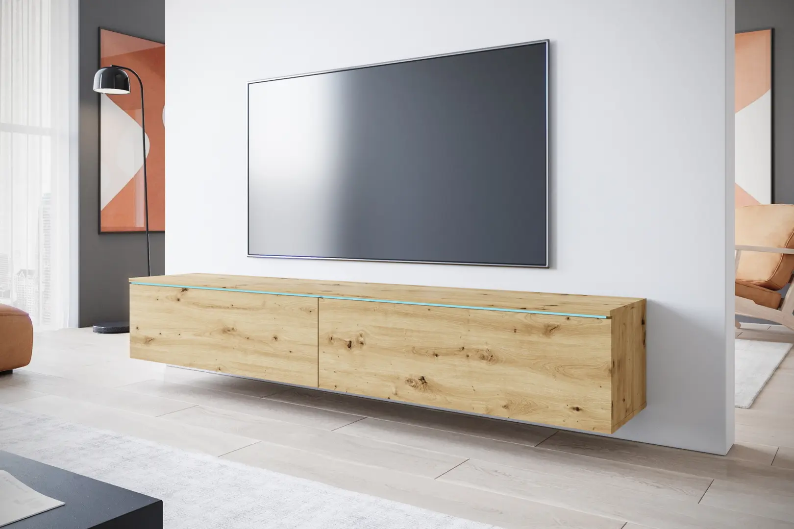 Tumba pentru TV Bratex D180 (Artisan Oak)