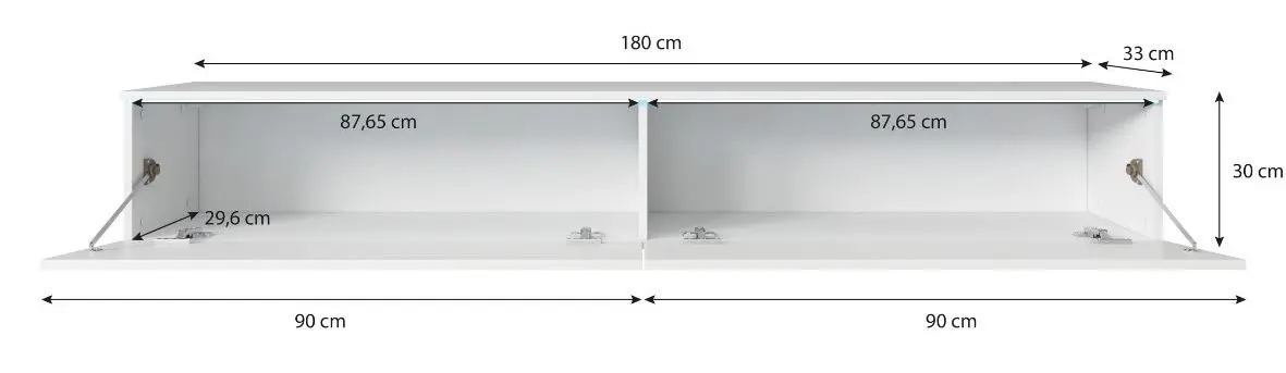 Tumba pentru TV Bratex D180 (Cashmere) - 3