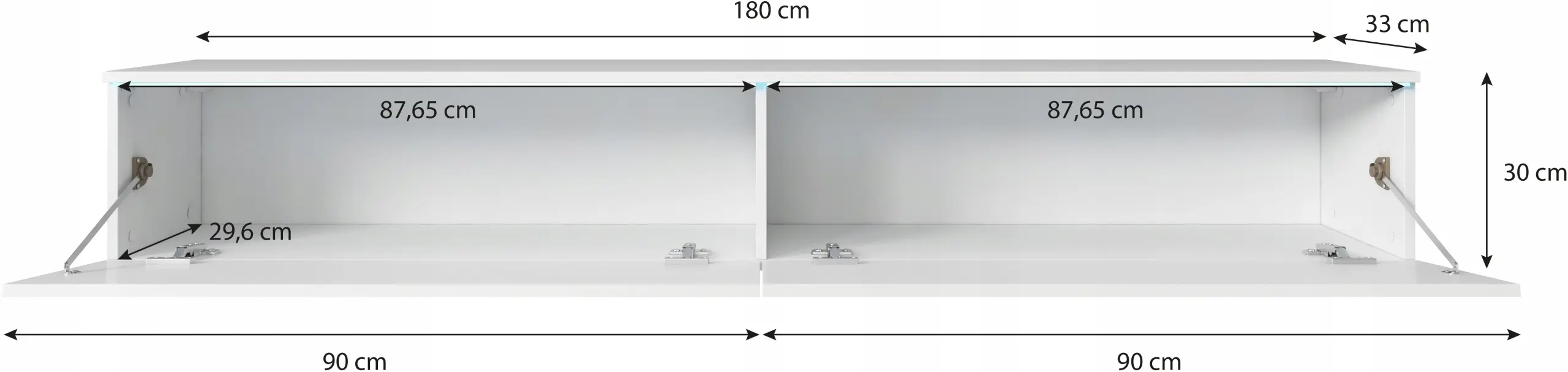 Tumba pentru TV Bratex D180 (Grey Pallad) - 3