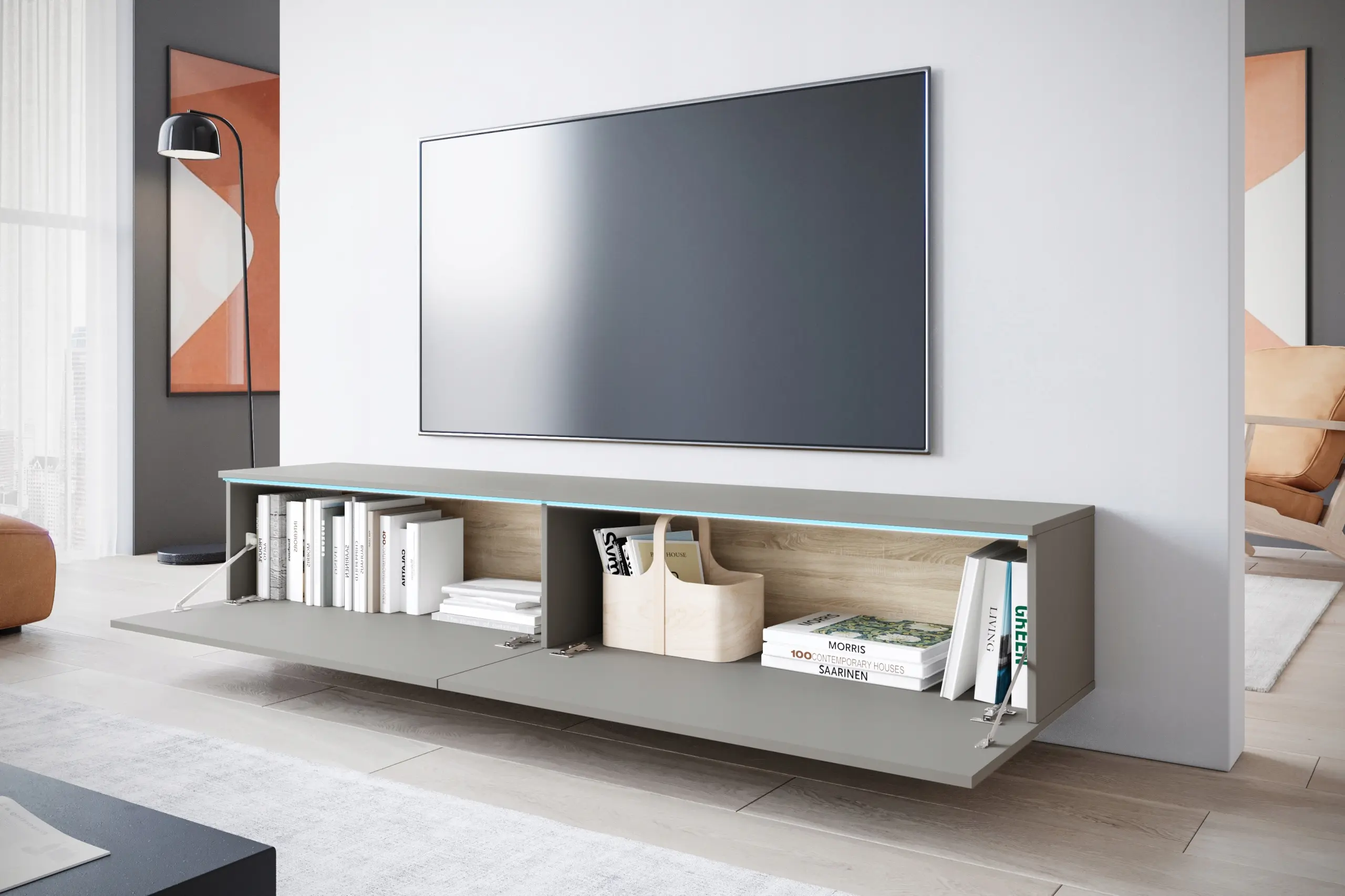 Tumba pentru TV Bratex D180 (Grey Pallad) - 5