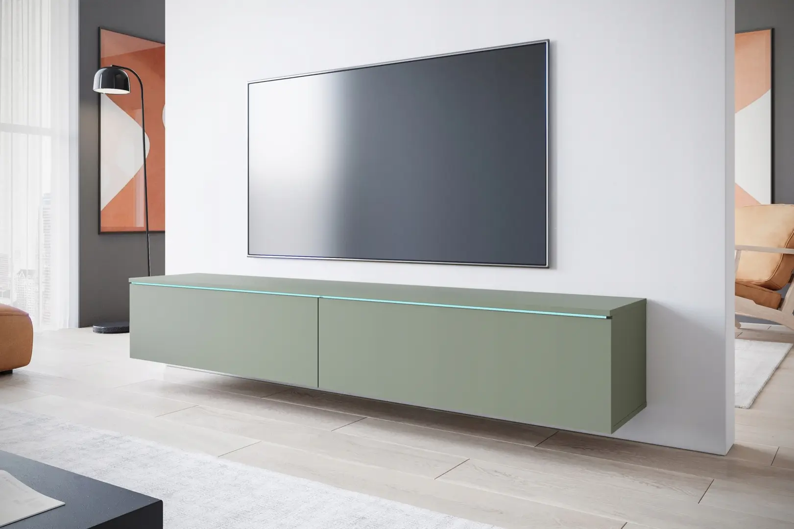 Tumba pentru TV Bratex D180 (Misty Green)