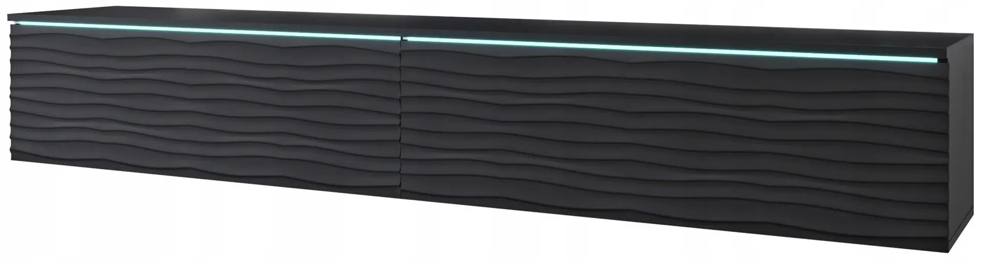 Tumba pentru TV Bratex D180 Waves (Black/Black Graphite)