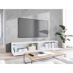 Tumba pentru TV Bratex D180 Waves (White) Thumb