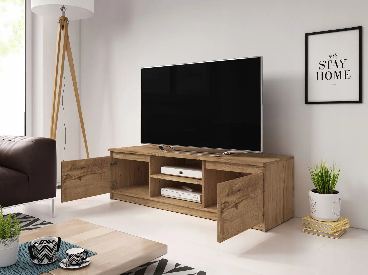 Тумба РТВ Bratex Dingo 120 (Chestnut)