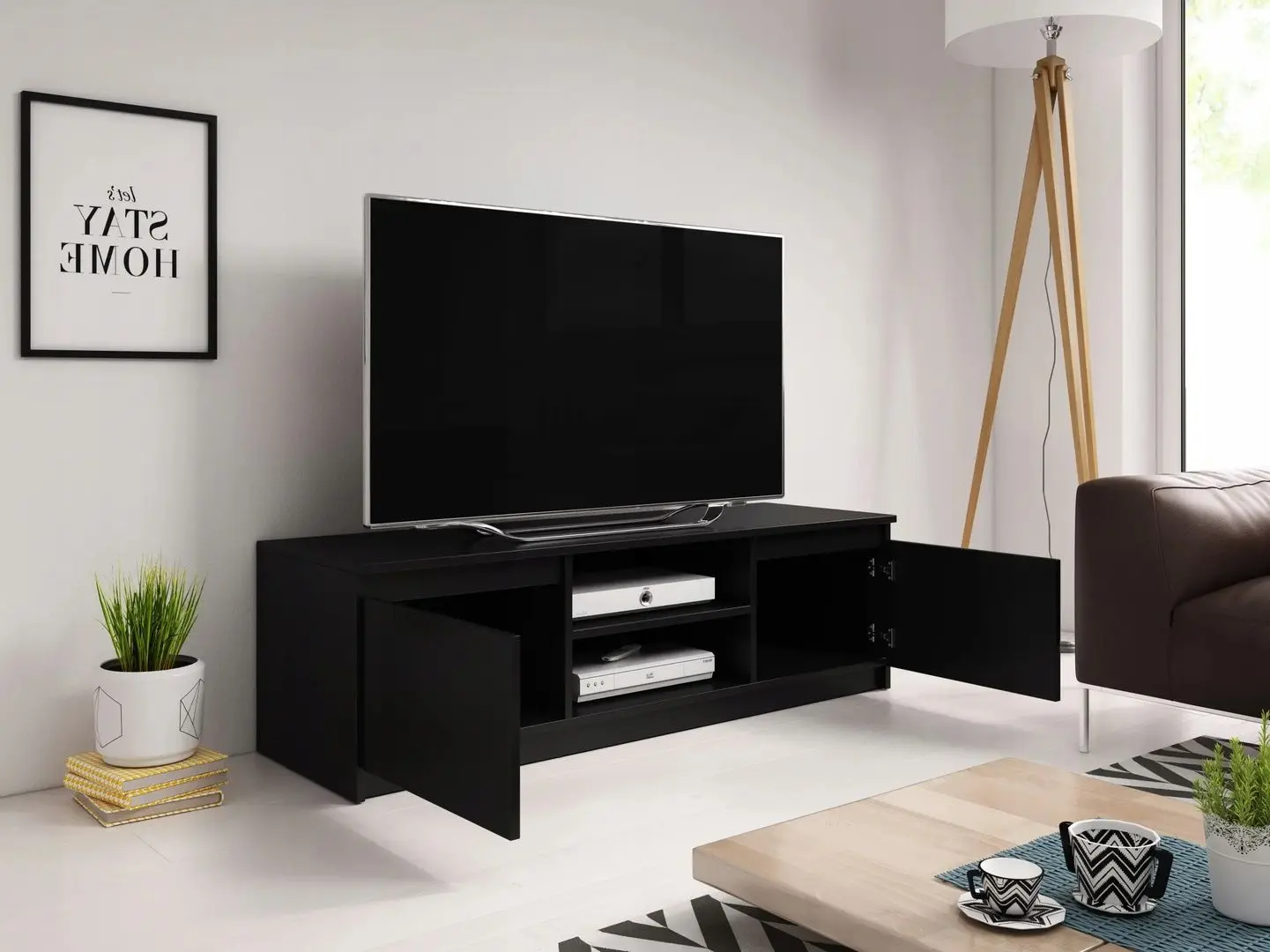 Tumba pentru TV Bratex Dingo 120 (Graphite Black)