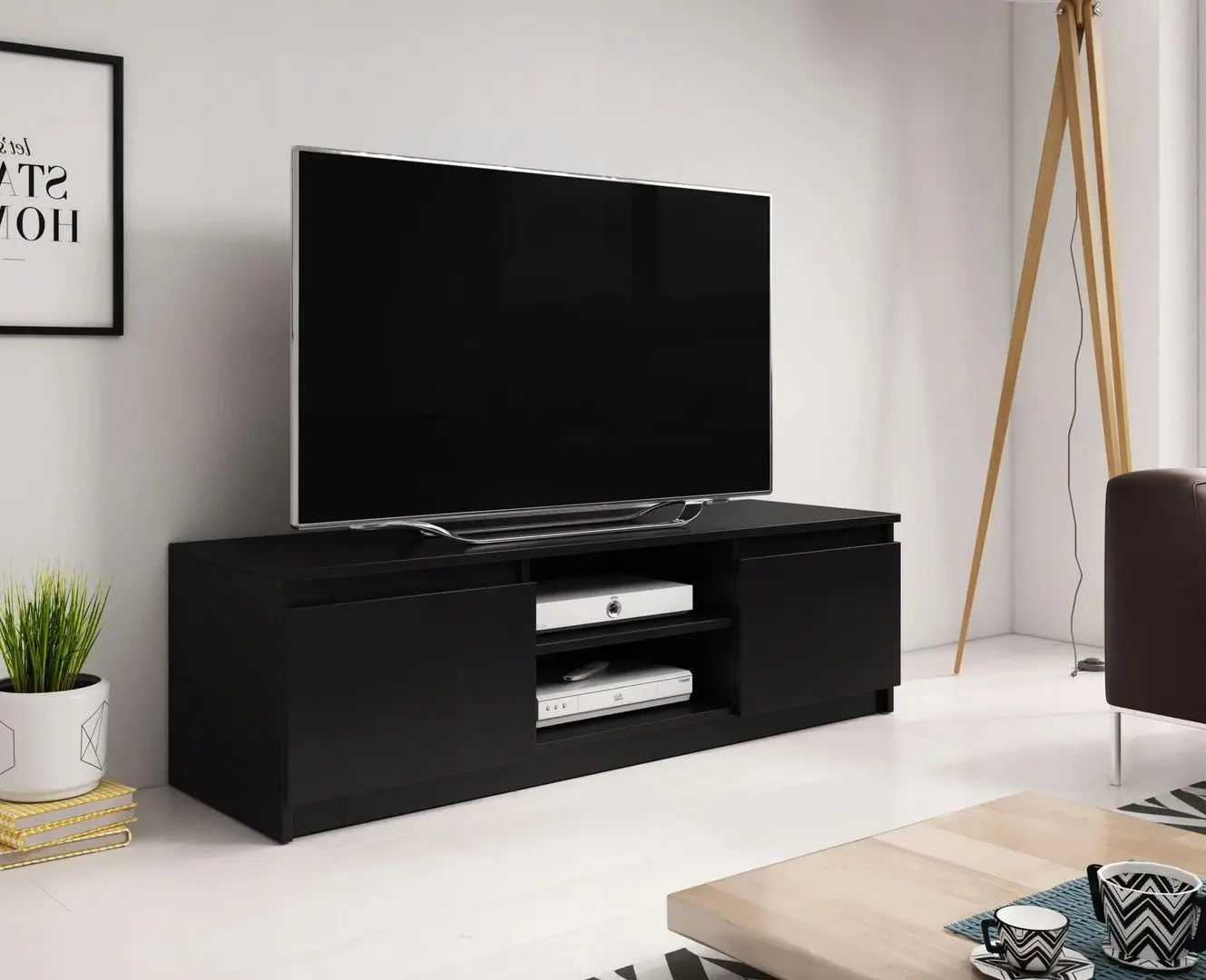 Tumba pentru TV Bratex Dingo 120 (Graphite Black)