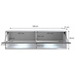 Tumba pentru TV Bratex Lowboard A 100 (Chestnut Breslau) Thumb