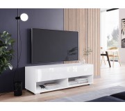 Tumba pentru TV Bratex A 100 (White/White Gloss)