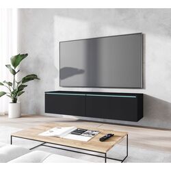 Tumba pentru TV Bratex Lowboard D 140 (Graphite Black)