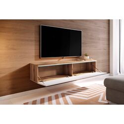 Tumba pentru TV Bratex Lowboard D 140 (Wotan Oak/White Gloss) Thumb