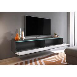 Тумба РТВ Bratex Lowboard D 180 (Matera/White Gloss) Thumb