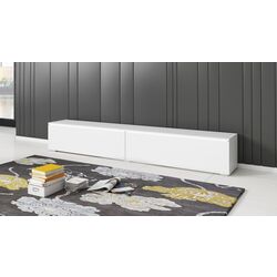 Tumba pentru TV Bratex Lowboard D 180 (White/White Gloss) Thumb