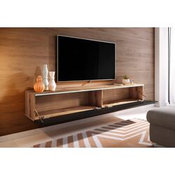 Tumba pentru TV Bratex Lowboard D 180 (Wotan Oak/Black Gloss) Thumb