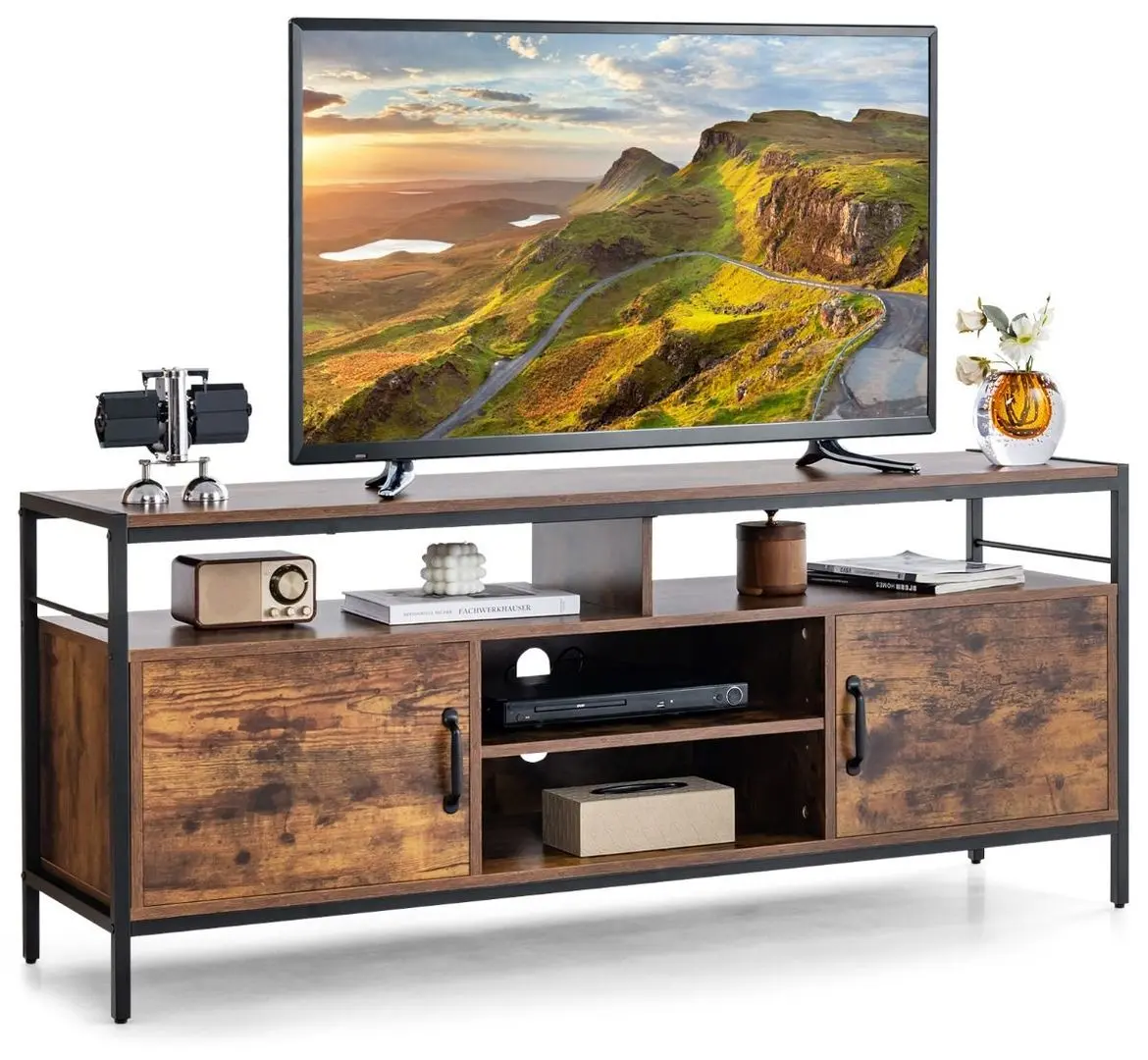 Tumba pentru TV Costway HV10325CF (Rustic Brown)