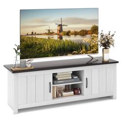 Tumba pentru TV Costway HV10424BN (White/Dark Grey) Thumb