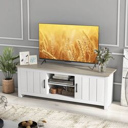 Tumba pentru TV Costway HV10424GR (White Oak) Thumb