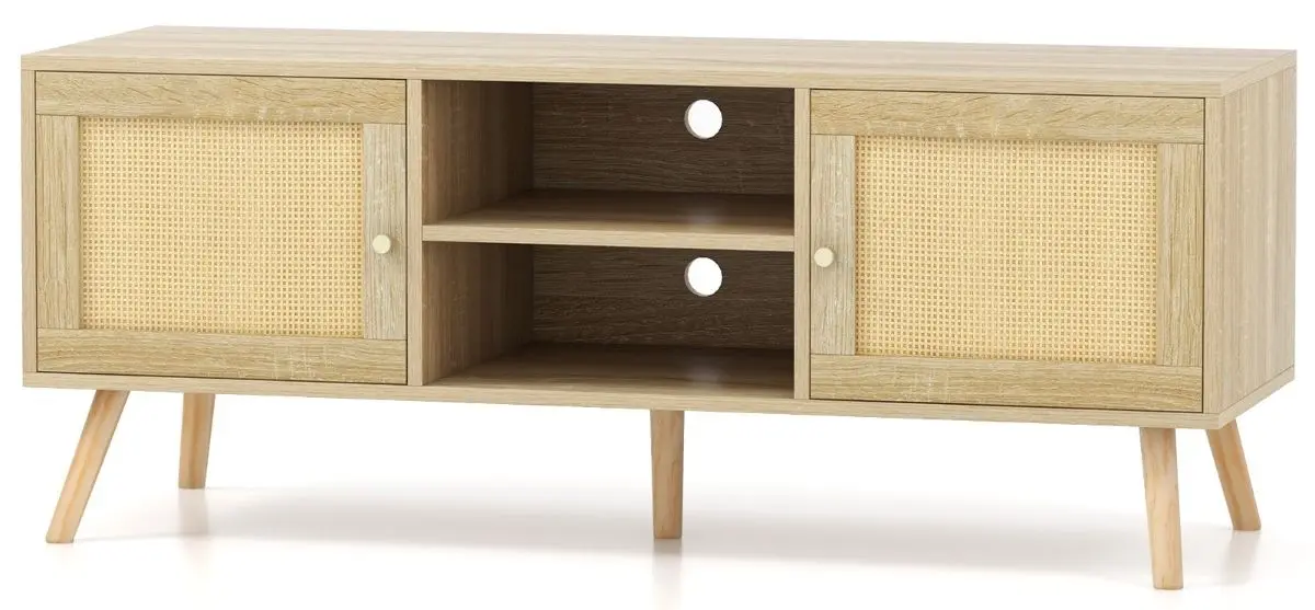 Tumba pentru TV Costway HV10433OA (Natural)