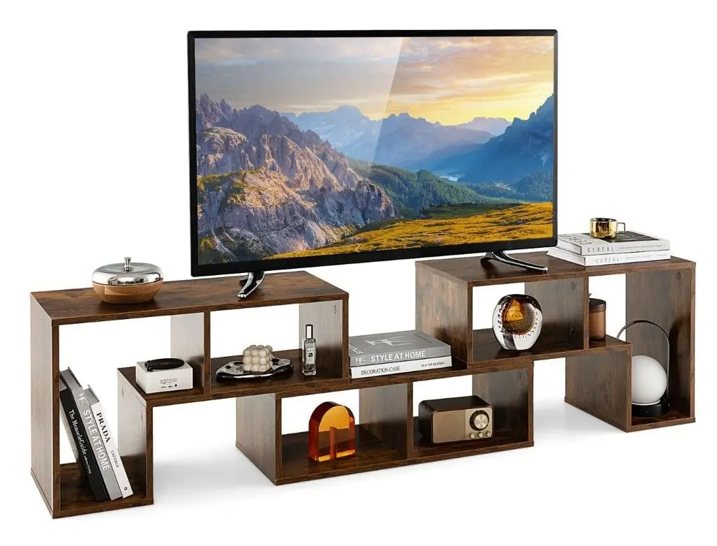 Tumba pentru TV Costway HV10438CF (Brown)