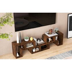 Tumba pentru TV Costway HV10438CF (Brown) Thumb