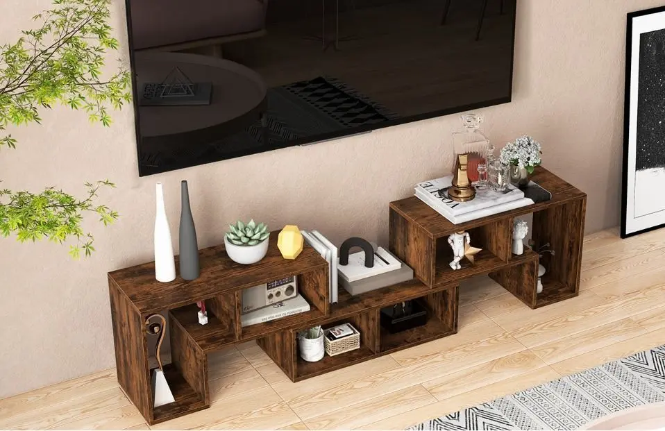 Tumba pentru TV Costway HV10438CF (Brown)