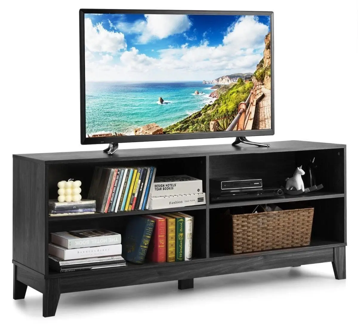 Тумба Costway HW66122CF (Dark Brown) - 4