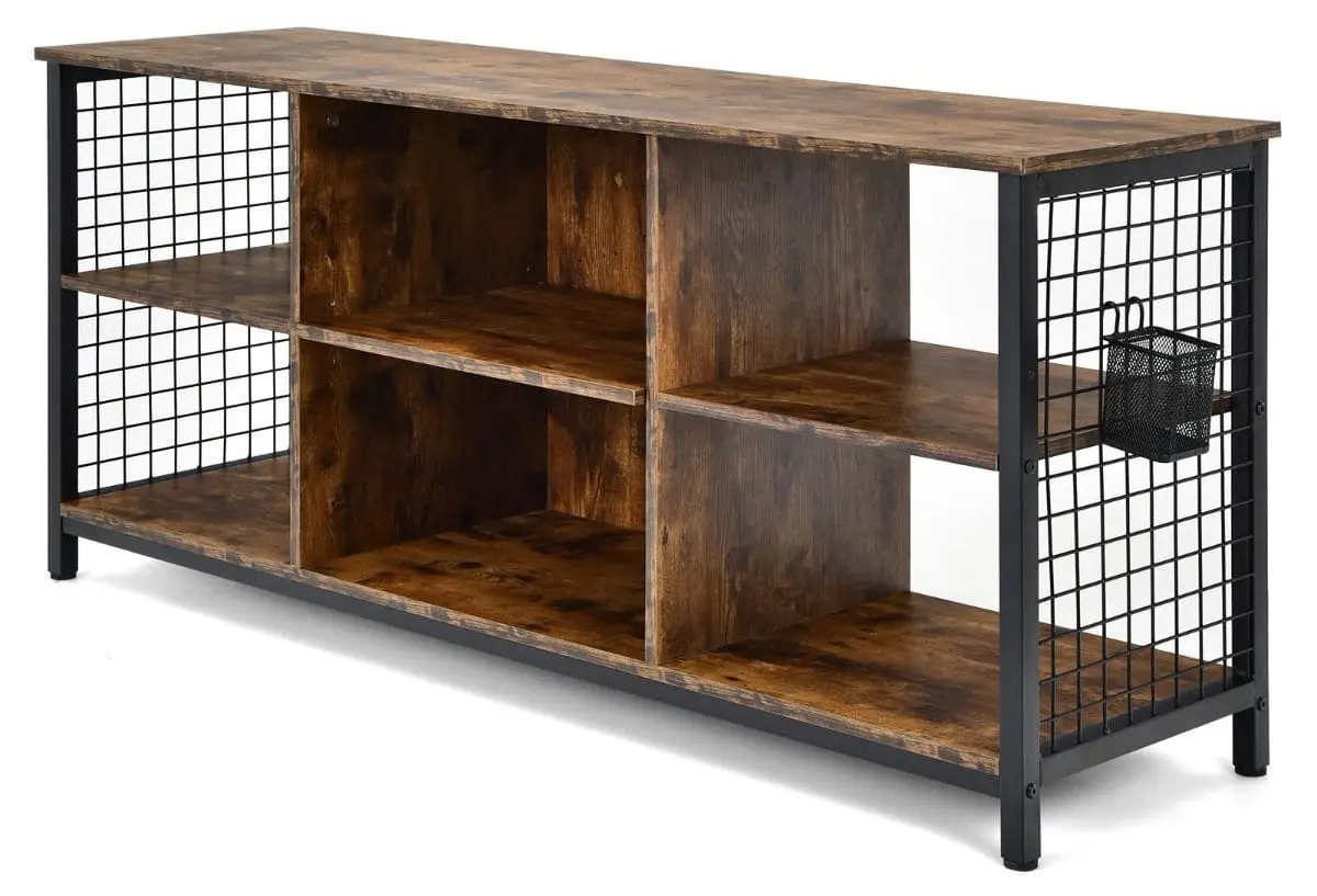 Tumba pentru TV Costway HV10167CF (Rustic Brown)