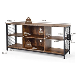 Tumba pentru TV Costway HV10167CF (Rustic Brown) Thumb