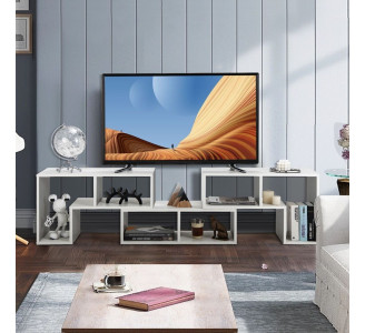 Tumba pentru TV Costway HV10438WH (White)