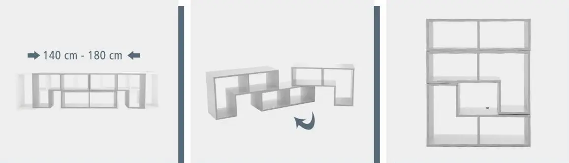 Tumba pentru TV Costway HV10438WH (White)