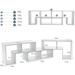 Tumba pentru TV Costway HV10438WH (White) Thumb