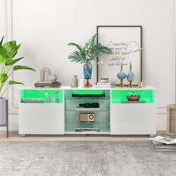 Тумба РТВ Costway HV10464WH (White) Thumb