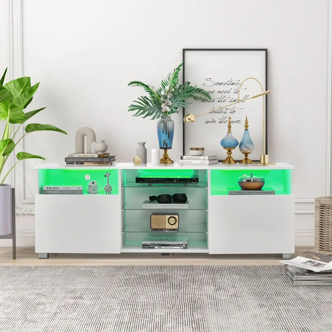 Тумба РТВ Costway HV10464WH (White) - 2