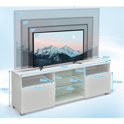 Тумба РТВ Costway HV10464WH (White) Thumb