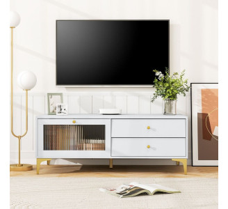 Tumba pentru TV Costway HV10523WH (Light Grey)
