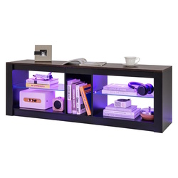Tumba pentru TV Costway HV10585CF (Black/Brown) Thumb