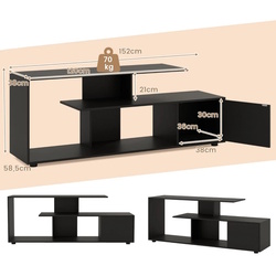 Tumba pentru TV Costway HV10658DK (Black) Thumb