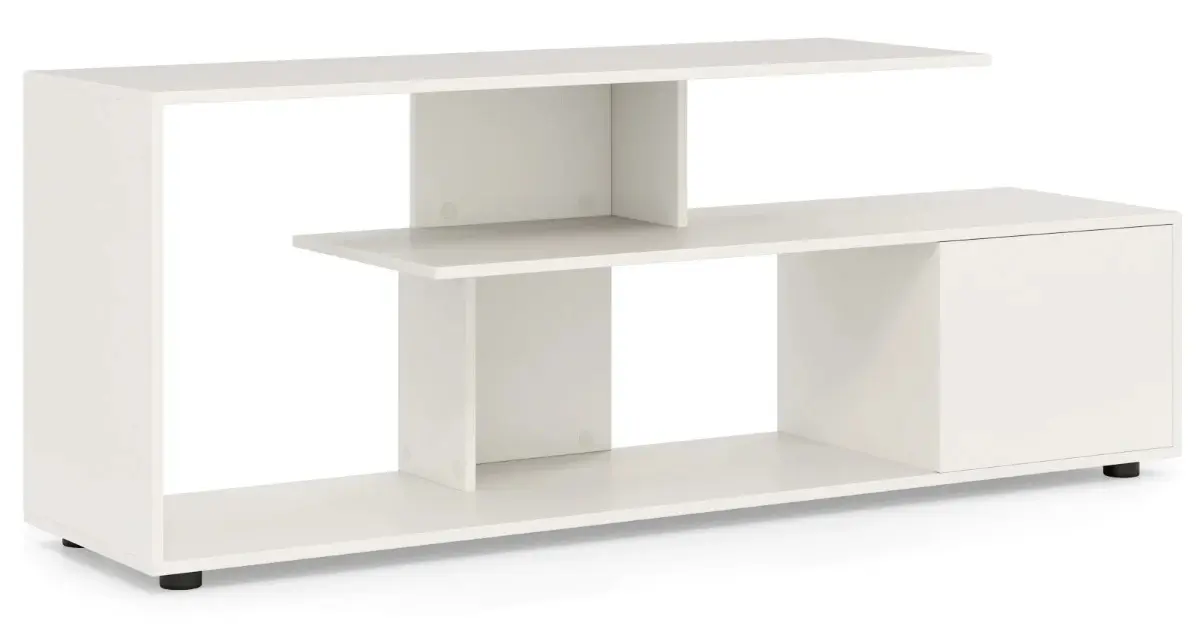 Tumba pentru TV Costway HV10658WH (White)