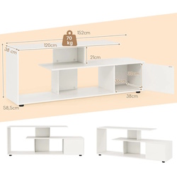 Tumba pentru TV Costway HV10658WH (White) Thumb