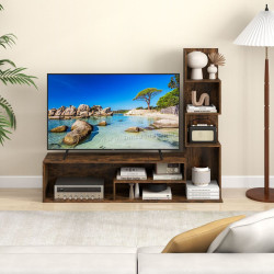 Тумба РТВ Costway HV10702CF (Rustic Brown)