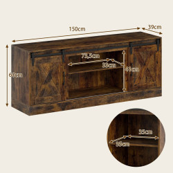 Тумба РТВ Costway HV10729CF (Brown) Thumb