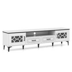 Tumba pentru TV Costway HV10745DE-WH+ (White) Thumb