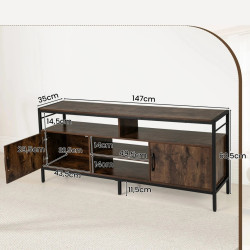Tumba pentru TV Costway HV10983CF (Brown) Thumb