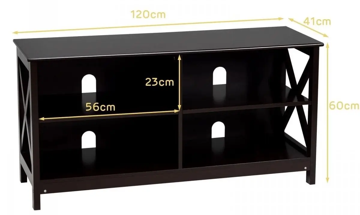 Tumba pentru TV Costway HW65745BN (Dark Brown) - 5