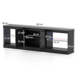 Tumba pentru TV Costway JV12963DK (Black) Thumb