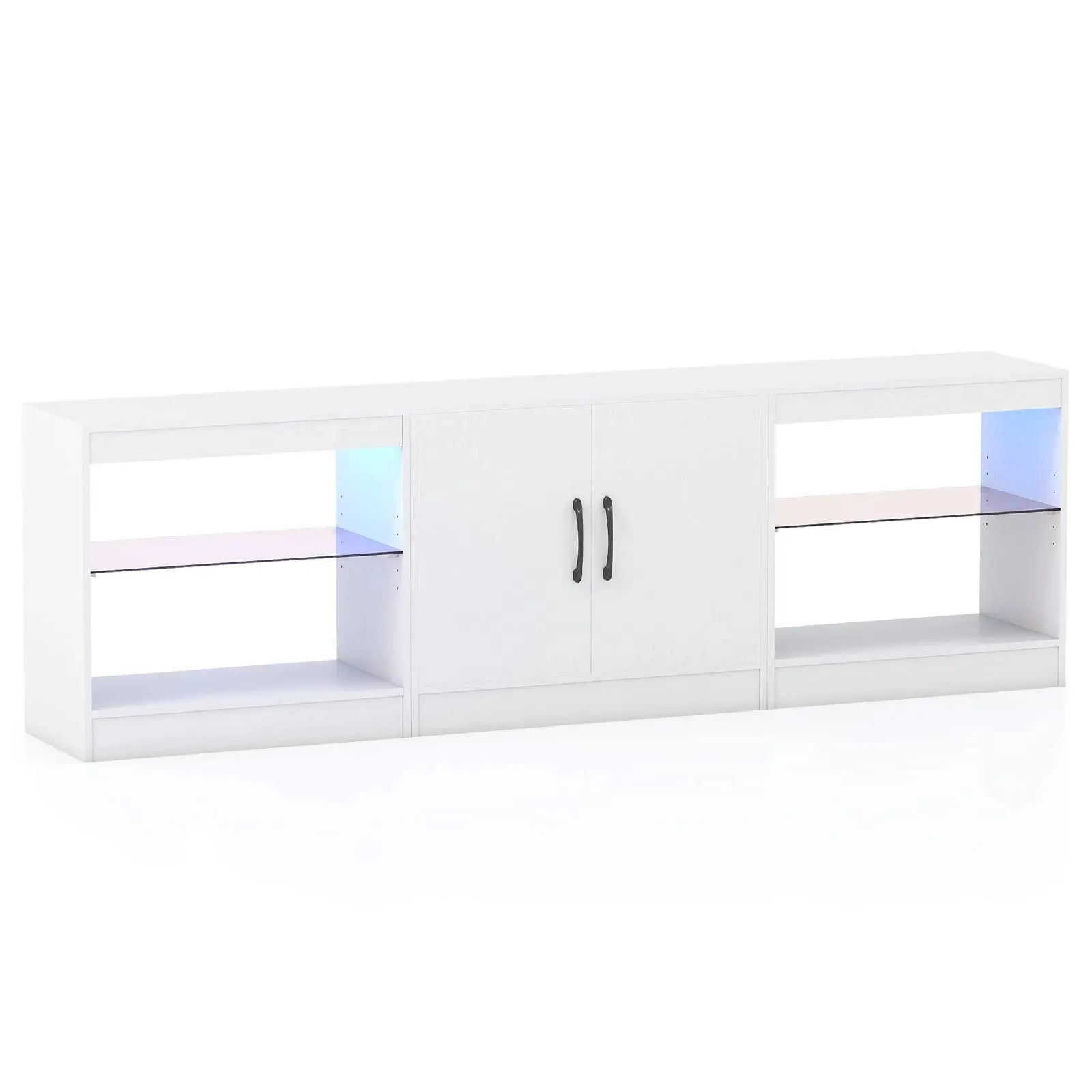 Tumba pentru TV Costway JV12963WH (White) - 2