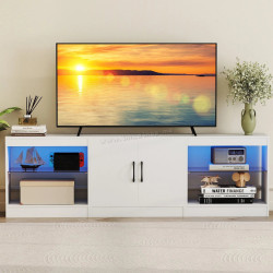 Tumba pentru TV Costway JV12963WH (White)