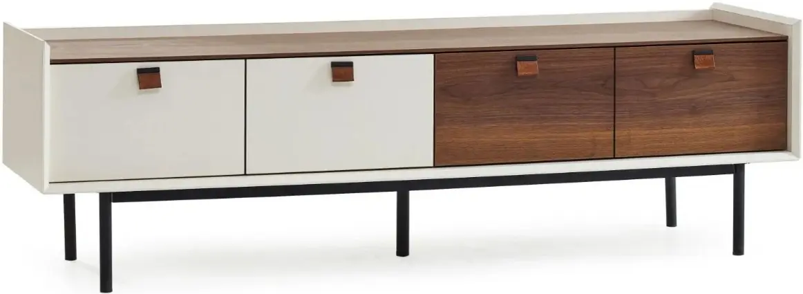 Tumba pentru TV Fabrik Home Doren 171x52x47 (White/Stone Walnut)