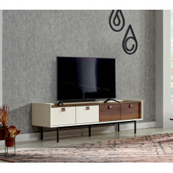 Tumba pentru TV Fabrik Home Doren 171x52x47 (White/Stone Walnut)