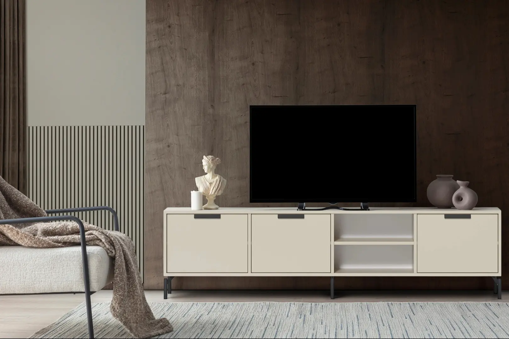 Tumba pentru TV Fabrik Home Marshal 235x54x40 (Cashmere)