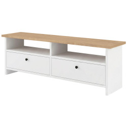 Tumba pentru TV Bofigo 120x50x30cm (Santorini Sapphire Oak/White) Thumb